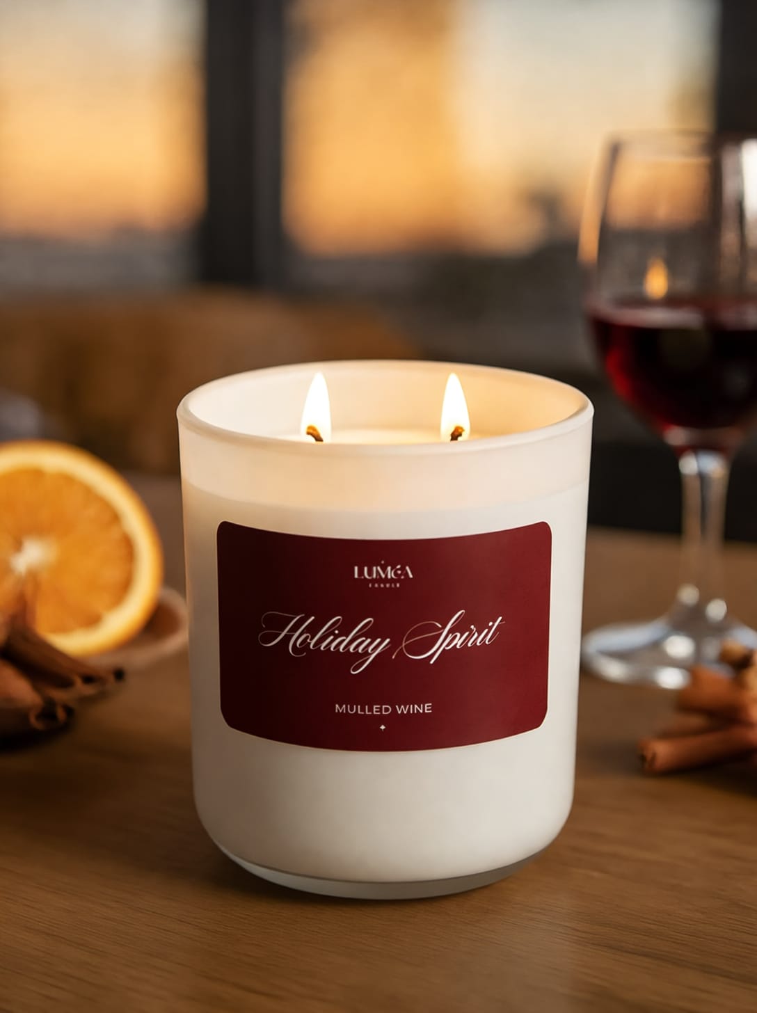 Świeca sojowa Luméa Candle jako element wieczornego relaksu w salonie